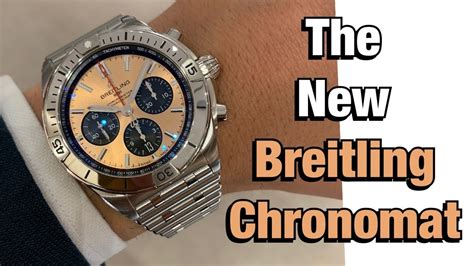 New Breitling Chronomat Review (Salmon Dial & Bullet Bracelet)